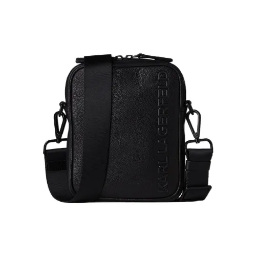 Karl Lagerfeld Сумка через плечо из коровьей кожи Мужская Черная