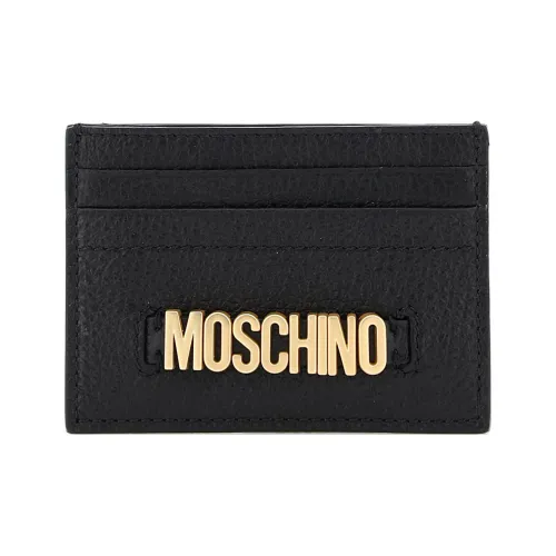 MOSCHINO Кожа Кошелек для карт и кошелек для денег Женские Черный