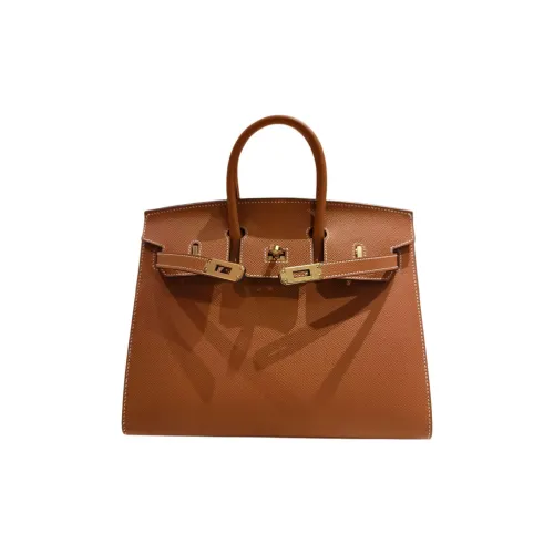 HERMES Birkin Эпсомская кожа Сумка Birkin Сумка Женская 1H Цвет ириски