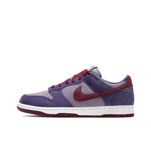 Nike Dunk Скейтборд Кроссовки Низкие Топ Малиновый Фиолетовый Унисекс