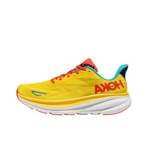 HOKA ONE ONE Clifton 9 Беговые кроссовки Низкий топ Желтый Мужской