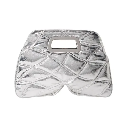 Karl Lagerfeld Полиуретан Одно плечо Сумка Большая Женская Серебряный