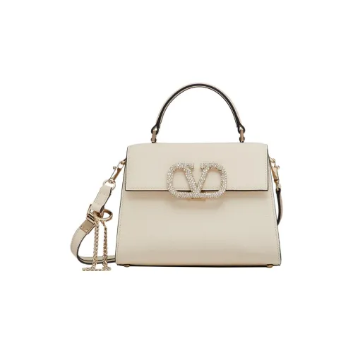 Valentino VSLING Телячья кожа Сумка через плечо Сумка Маленькая Женская Белая