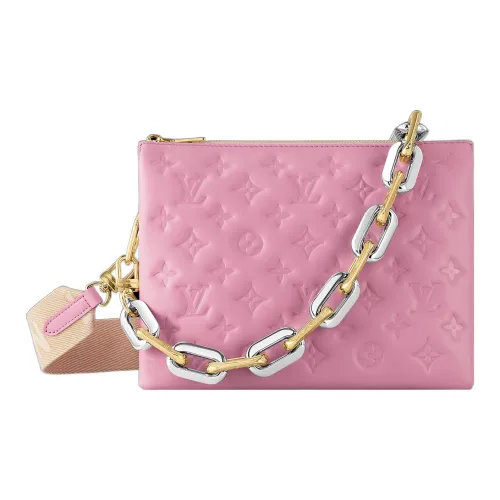LOUIS VUITTON Coussin Овечья кожа Сумка через плечо Маленькая Женская Розовая