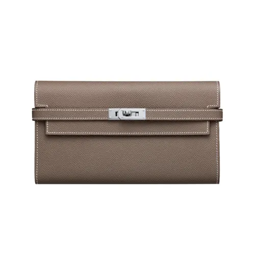 HERMES Epsom Телячья кожа Кошелек Сумка через плечо Женская