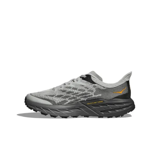 HOKA ONE ONE Speedgoat 5 Противоскользящие устойчивые к истиранию низкий топ беговые кроссовки мужские серые