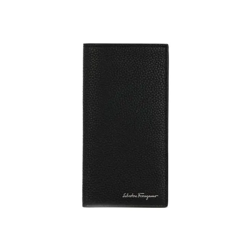 FERRAGAMO Коровья кожа Держатель для монет и карт кошелек Мужской Черный
