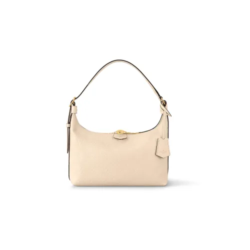 LOUIS VUITTON Спортивная сумка Soft Grain Cow Leather Женская Кремово-белая