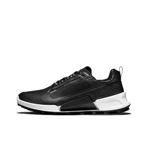 Ecco Step 2,1 Series Slip-resistant Abrasion-resistant Low Top Casual Women's Black White Ecco Step 2,1 Series Slip-resistant Abrasion-resistant Низкий Топ Casual Женский Черный Белый