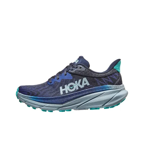 HOKA ONE ONE Challenger ATR 7 Амортизация Износостойкий Низкий Топ Беговые кроссовки Женские Синий