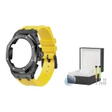 Черно-желтый + Коробка для часов + Защитное стекло для экрана