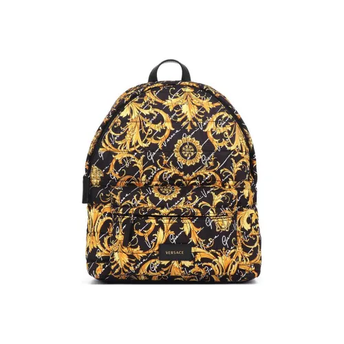 VERSACE JEANS COUTURE Полиэстер Рюкзак Большой Мужской Желтый Черный