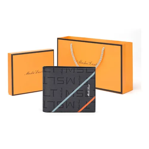 MashaLanti PVC кошелек мужской темно-серый