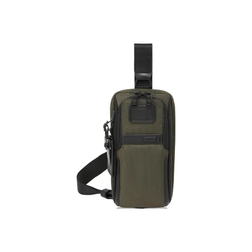 TUMI Alpha 3 Nylon Бананка Sling Сумка Сумка через плечо Сумка на плечо Средний Мужская Оливково-зеленая