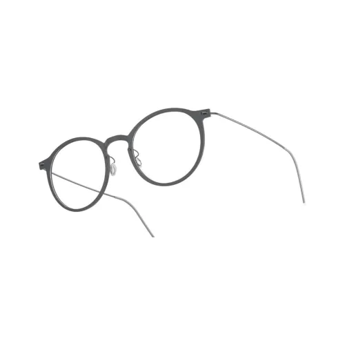 LINDBERG Титан Круглые Оправы для очков Унисекс Черный