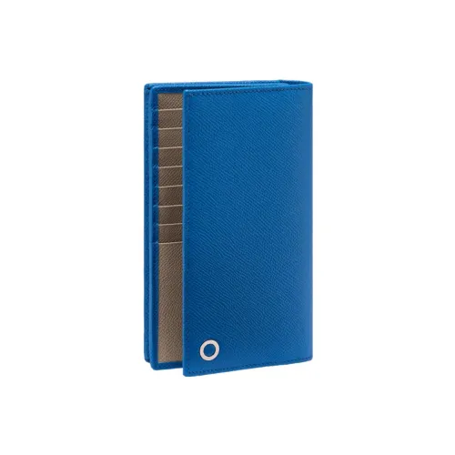 BVLGARI Кошелек из телячьей кожи большой мужской синий