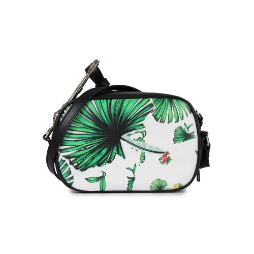 VERSACE JEANS COUTURE Кожа Camera Сумка Сумка через плечо Женская Белая и Зеленая