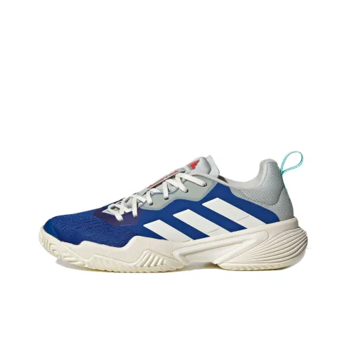 Adidas Barricade Теннис Slip-resistant Abrasion-resistant Низкий топ Кроссовки для тенниса Женские Синий Белый