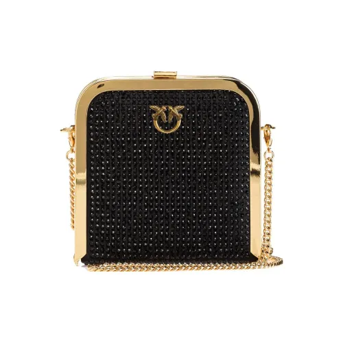 PINKO Полиэстер Клатч Сумка через плечо Сумка на плечо Мини Женская Черная