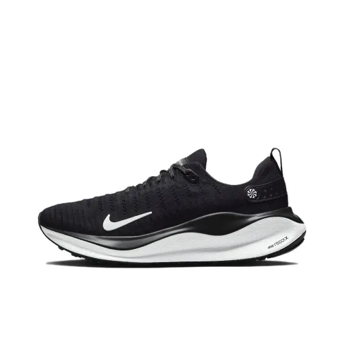 Nike InfinityRN 4 Амортизация Водонепроницаемый Низкий Топ Повседневные Беговые кроссовки Мужские Черный Белый