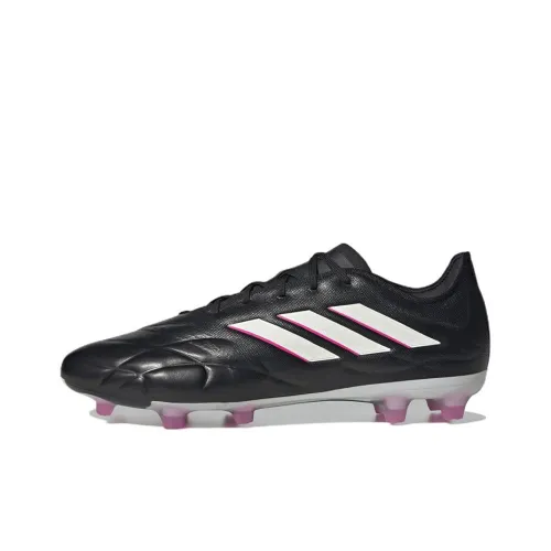 Adidas Copa Pure.1 FG Твердый грунт Природная трава Противоскользящие Устойчивые к истиранию Футбольные бутсы Мужские Черный Белый Розовый