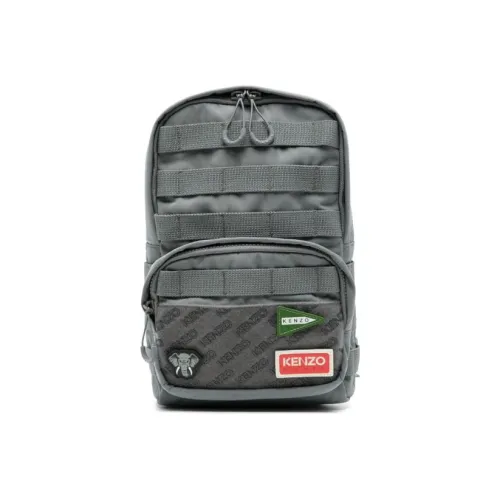 KENZO Nylon Backpack Standard Men's Light Olive Green KENZO Нейлоновый рюкзак стандартный мужской светлый оливковый зеленый