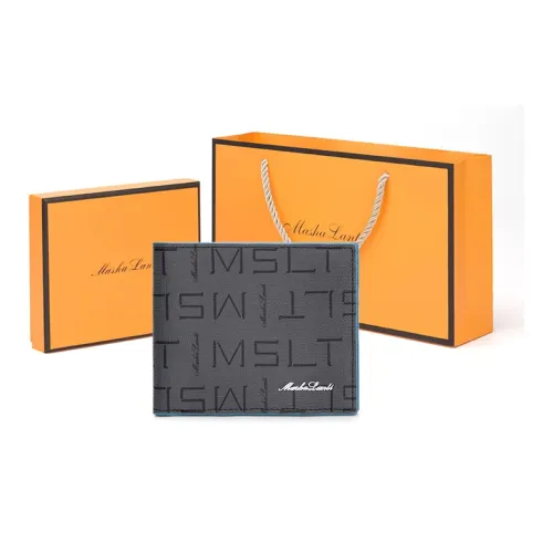 MashaLanti PVC держатель для карт кошелек кошелек обычный мужской серый синий