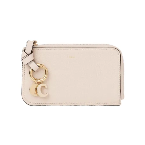 Chloe Alphabet с рельефным узором телячья кожа кошелек для монет кошелек маленький женский светло-розовый