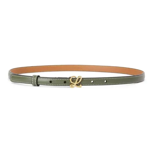 LOEWE Кожаные ремни Зеленый Женские