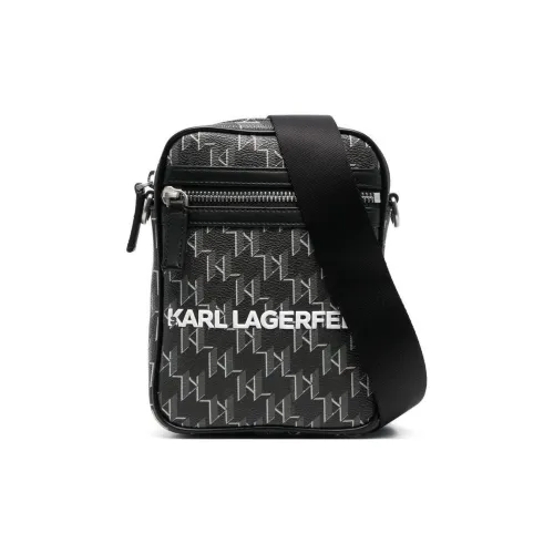 Karl Lagerfeld Полиуретан Сумка через плечо Маленькая Мужская Черная