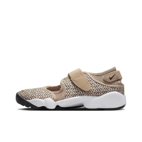 Nike Air Rift Пляжные сандалии Льняная ткань/Белый цвет вершины/Белый/Черный Женские