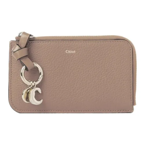 Chloe Alphabet с рельефным узором телячья кожа монета кошелек кошелек маленький женский розовый