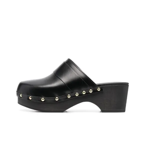 Aeyde Резиновая подошва Домашние тапочки Женские Черный