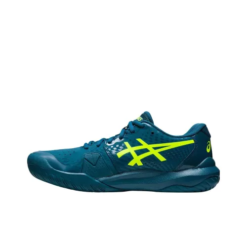 Asics Challenger 14 Low Top Теннисные Кроссовки Мужские Синие Желтые