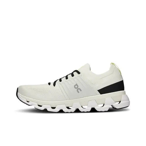 On Cloudswift 3 Устойчивый к истиранию Дышащий Низкий Топ Повседневные Беговые кроссовки Мужские Белый Черный