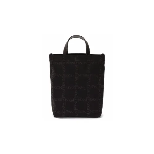 JW Anderson Телячья кожа Детали Тоут Сумка Сумка для покупок Сумка на плечо Сумка Женская Черная