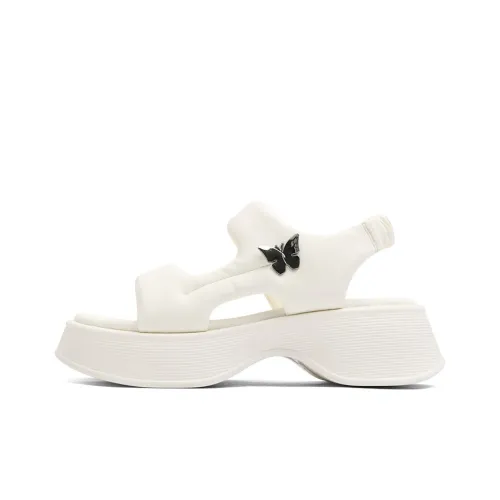 CAMEIDO Стильные сандалии 5 см женские белые