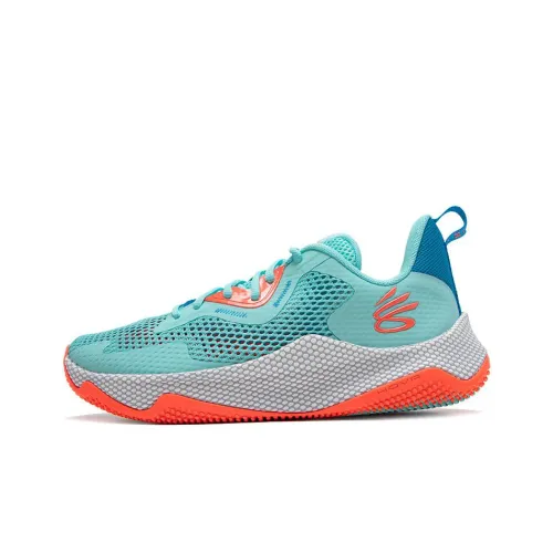 Under Armour Hovr Splash 3 Баскетбольные кроссовки Низкий топ Синий/Желтый Унисекс