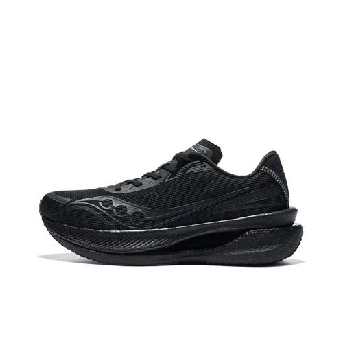 Saucony IDLING Cruise Slip-resistant Abrasion-resistant Low Top Training Running Shoes Unisex Black Сaucony IDLING Cruise Противоскользящий Устойчивый к истиранию Низкий Топ Тренировочные Беговые Кроссовки Унисекс Черный