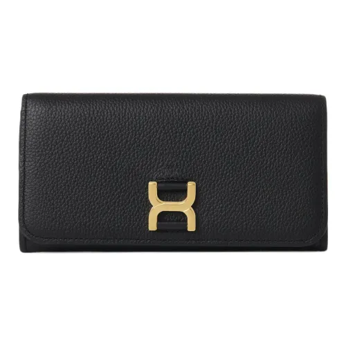 Chloe Marcie Телячья кожа с текстурой Кошелек Женский Черный