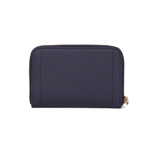 LONGCHAMP GRAIN LEATHER Монетница Кошелек Мужской Темно-синий