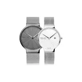 Натуральная серая поверхность (мужской) + натуральный белый цвет поверхности (женский)