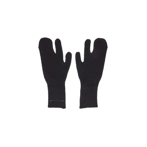 MM6 Maison Margiela совместный бренд Шерсть Трикотаж Перчатки Женские Черные