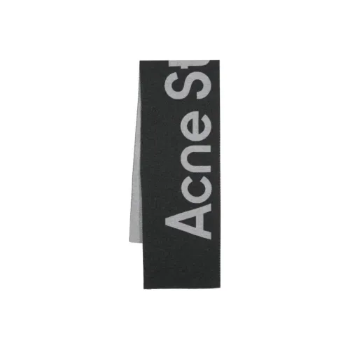ACNE STUDIOS Шарфы из шерсти Wool Knit Серый Женские