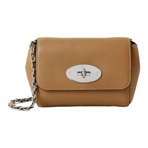 Mulberry Lily Matte Smooth Calfskin Crossbody Bag Mini Women's Tick Brown Мульберри Лилия Матовый Гладкий Телячья Кожа Сумка через плечо Мини Женская Тик Коричневый
