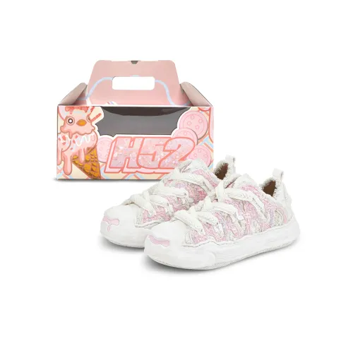 H 52 Скейтборд Кроссовки MID Топ Розовый Унисекс