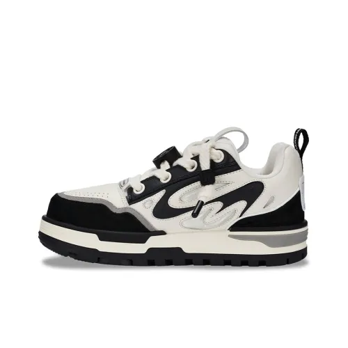 HARSH AND CRUEL Slip-resistant Abrasion-resistant Low-top Skateboard Shoes Unisex Cookie Color