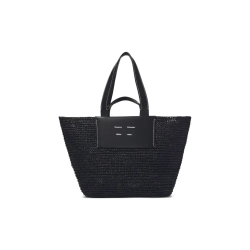PROENZA SCHOULER Телячья кожа Рафия Сумка Женская Черная