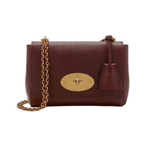 Mulberry Lily Коровья кожа крупнозернистая Сумка через плечо Сумка на плечо Женская Бордовый