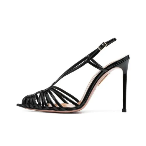 AQUAZZURA one Ремень Сандалии Черные Женские